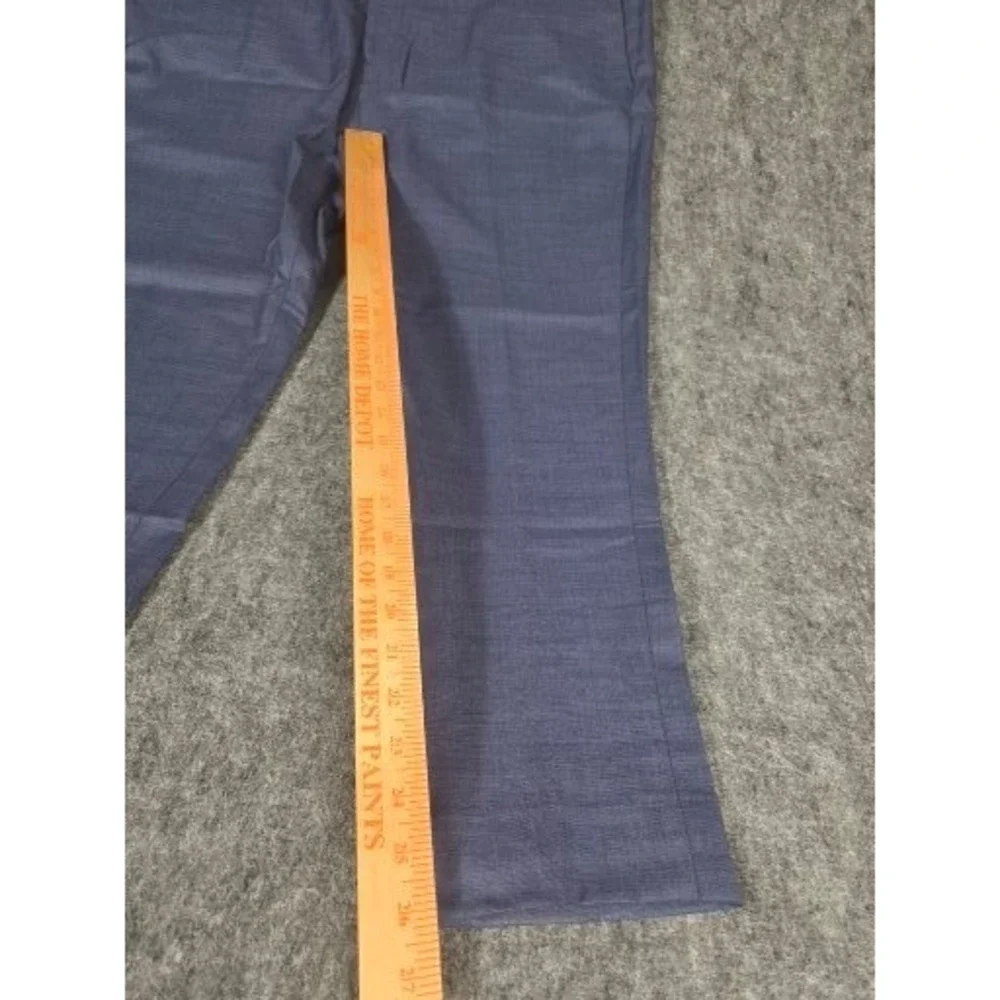 Banana Republic Slim Fit Trousers Men's 38x32 Blue Italian Wool Marzotto Fabric
